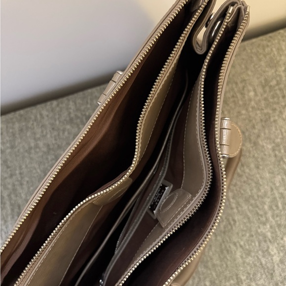 Lauren Ralph Lauren Taupe Women's Satchel - Picture 7 of 12